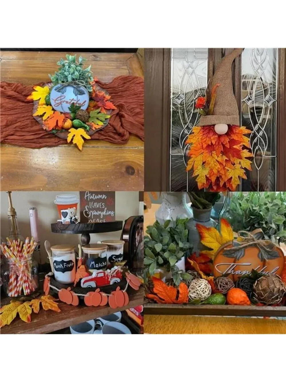 50pcs artificial maple leaves bulk fall thanksgiving halloween wedding table dec